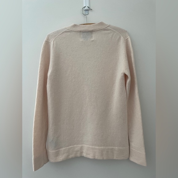 100% Cashmere ‘Jumper 1234’ Blush Cardigan - Picture 5 of 6